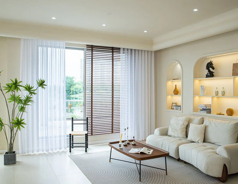 Çapraz Keten Katı Pencere Ekranı