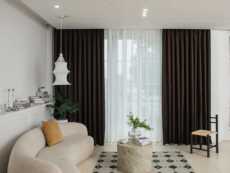 Düz Darı Keten Perde Kumaş